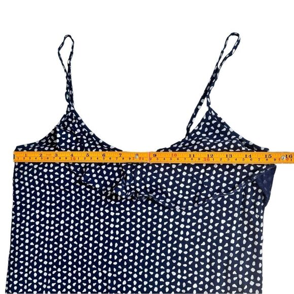 J. Crew Factory Sleeveless Ruffle Detail Lightweight Cotton Tank Top Blouse. XS. - Picture 4 of 7